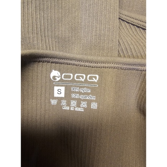 OQQ lot Of 3 Yoga Bodysuits, Cream, Brown And Black Size Small - Picture 5 of 12